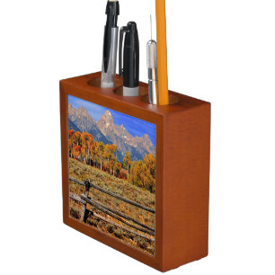 A Moment in Wyoming in Autumn Desk Organizer