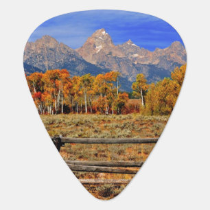 A Moment in Wyoming in Autumn Guitar Pick