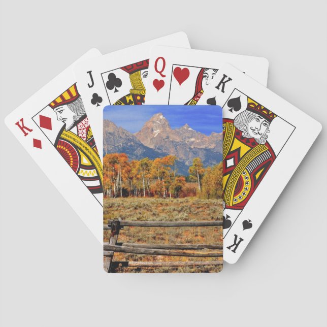 A Moment in Wyoming in Autumn Poker Cards (Back)