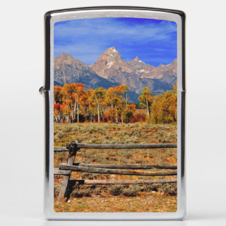 A Moment in Wyoming in Autumn Zippo Lighter