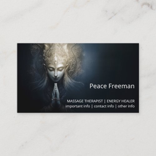 A Moment of Grace | Meditation Art Business Card
