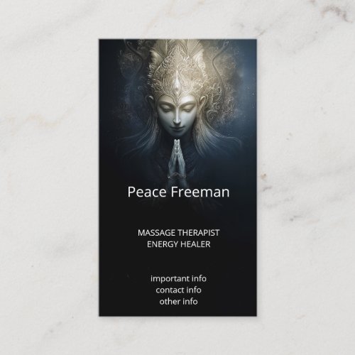 A Moment of Grace | Meditation Art Business Card
