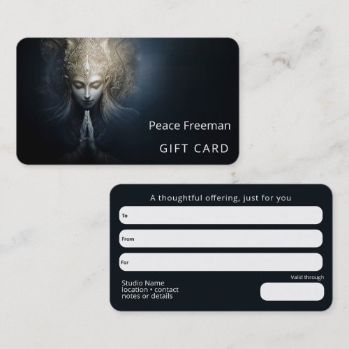 A Moment of Grace | Meditation Art Business Card