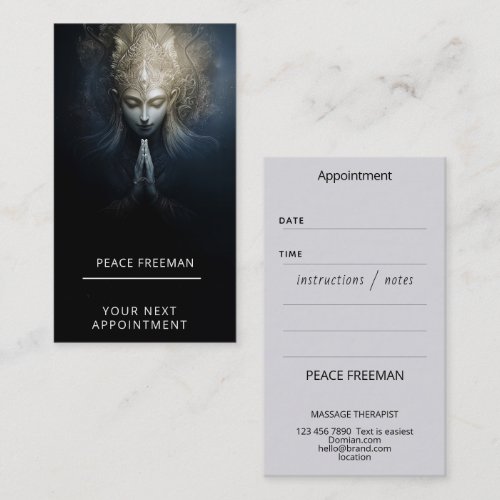 A Moment of Grace | Meditation Art Business Card