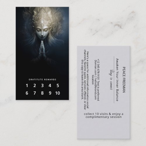 A Moment of Grace | Meditation Art Business Card