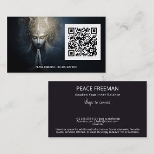A Moment of Grace Meditation Art Business Card