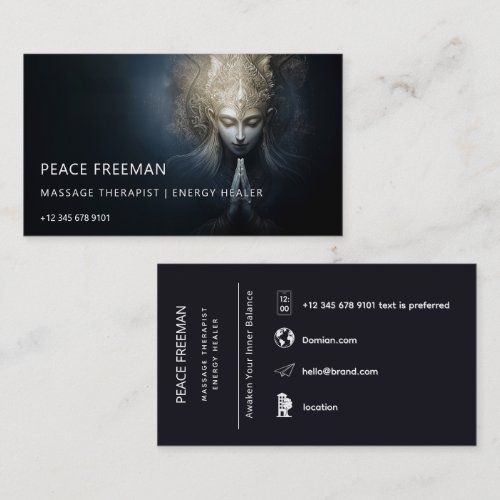 A Moment of Grace | Meditation Art Business Card