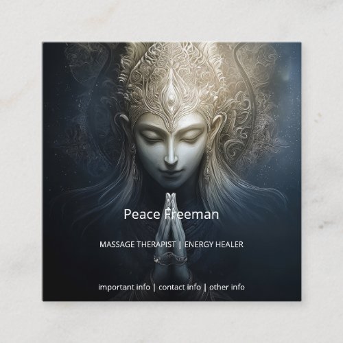 A Moment of Grace | Meditation Art Square Business Card