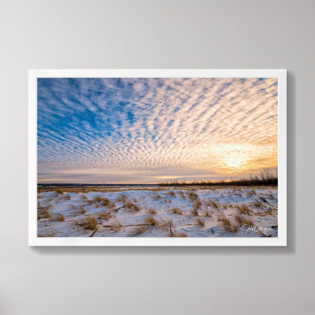 A Moment of Warmth on the Coldest Horizon Framed Art (Framed Front)