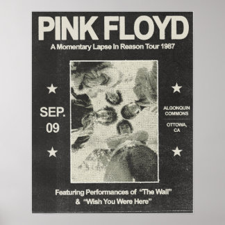 A Momentary Lapse In Reason Tour Poster