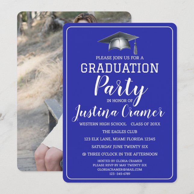 A Momentous Milestone: Photo Invitation (Front/Back)