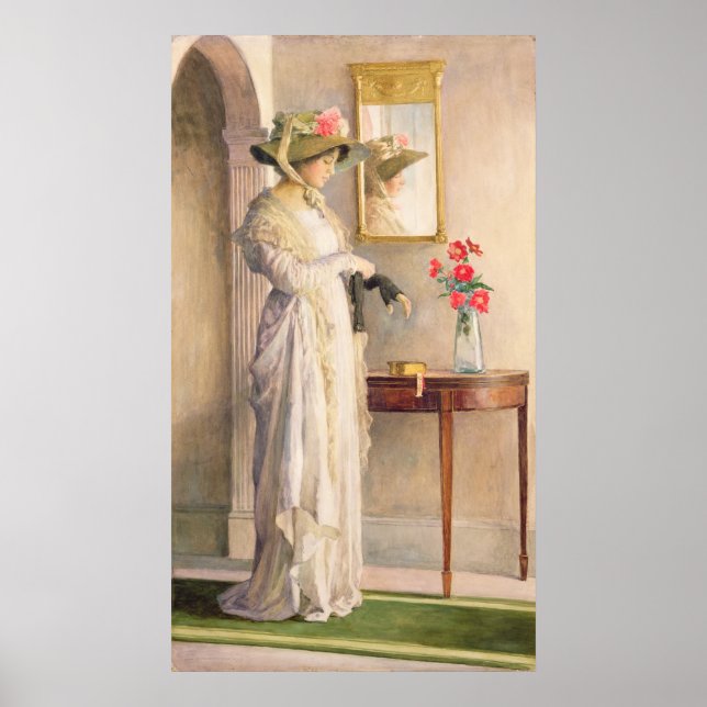 A Moment's Reflection, 1909 Poster (Front)