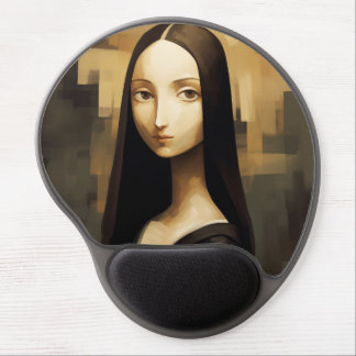 A Mona Lisa reimagined, a classic but also new. Gel Mouse Pad
