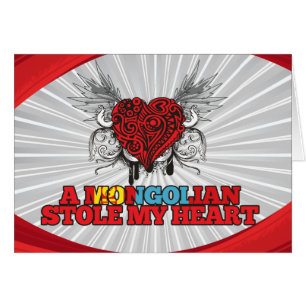 A Mongolian Stole my Heart Cards