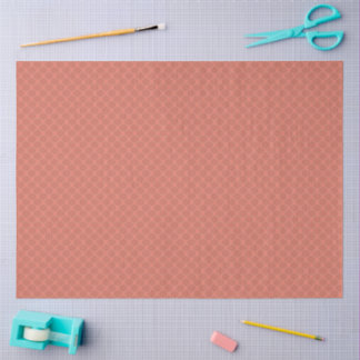A monochrome dark orange small geometric pattern. tissue paper