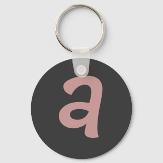 "A" monogram key chain