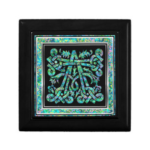 A Monogram Masselle Blue Decorative Box