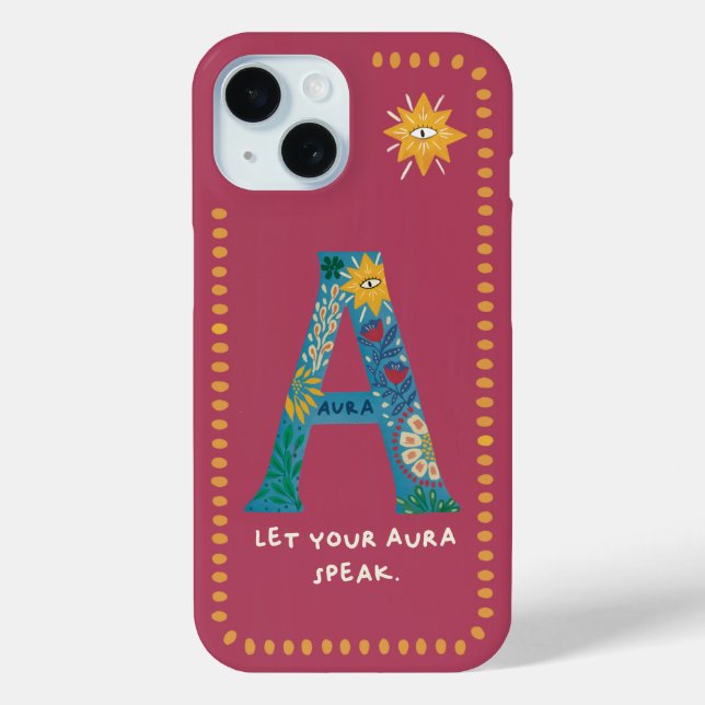 A Monogram Phone Case – Let Your Aura Speak  (Back)
