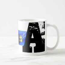 A Monogram Typography Cool Fun Mug