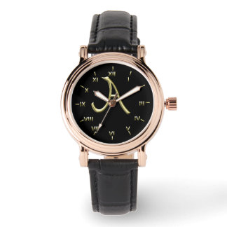 A Monogrammed with Roman Numerals Watch