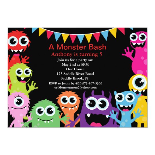 Monster Bash Invitations 2