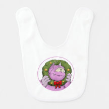 A  Monster Christmas Miracle Baby Bib