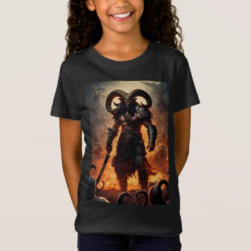 A monster warrior with the head of a ram 1 T_Shirt