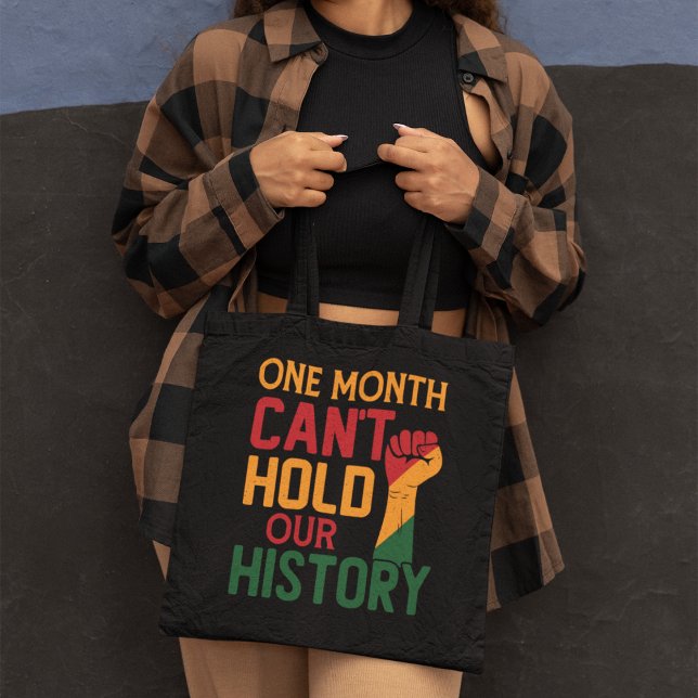 A Month Can't Hold Our History Tote Bag (Creator Uploaded)