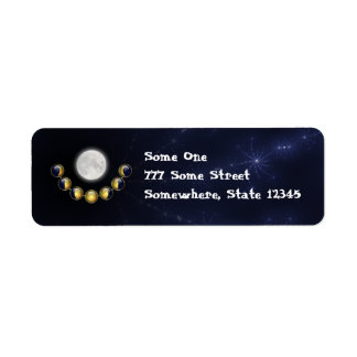 A Month in the Life of the Moon Address Labels