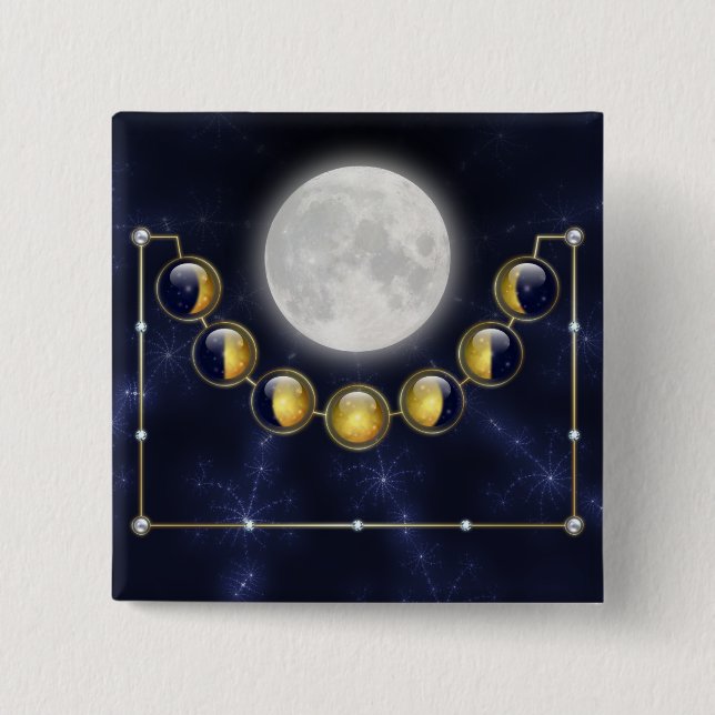 A Month in the Life of the Moon Button (Front)