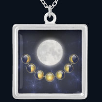 A Month in the Life of the Moon Necklace