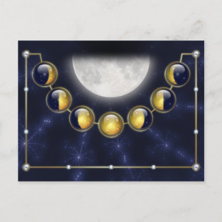 A Month in the Life of the Moon Postcard