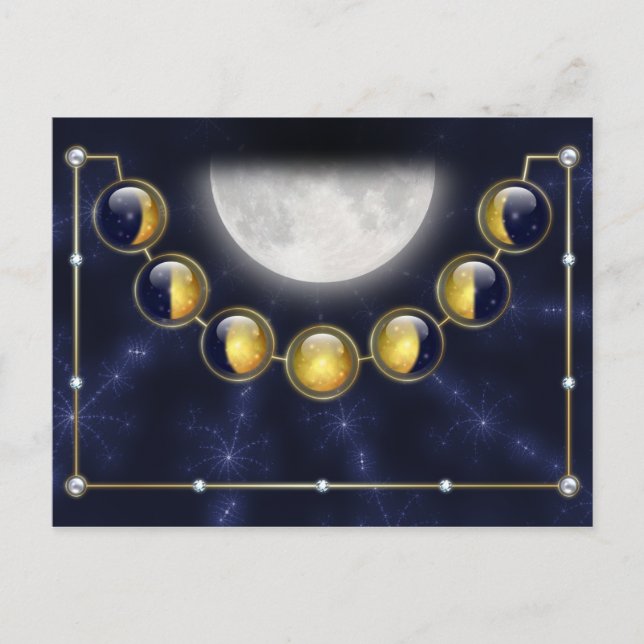 A Month in the Life of the Moon Postcard (Front)