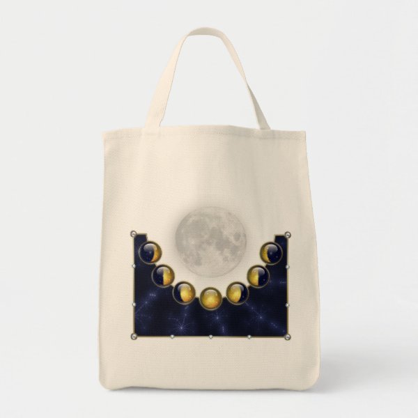 A Month in the Life of the Moon Tote Bag