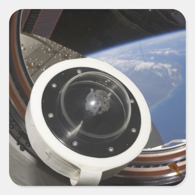 A moon rock square sticker (Front)