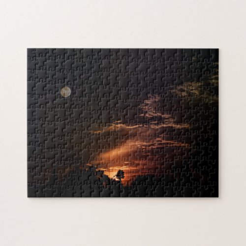 A Moons Sunset Jigsaw Puzzle