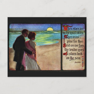 A Moonlight Stroll Postcard