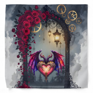 A Moonlit Invitation –Love Turns the Gears of Time Bandana