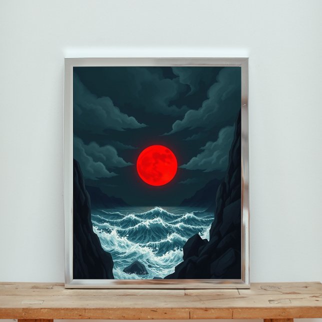A Moonlit Symphony of Nature's Raw Power Poster (Creator Uploaded)