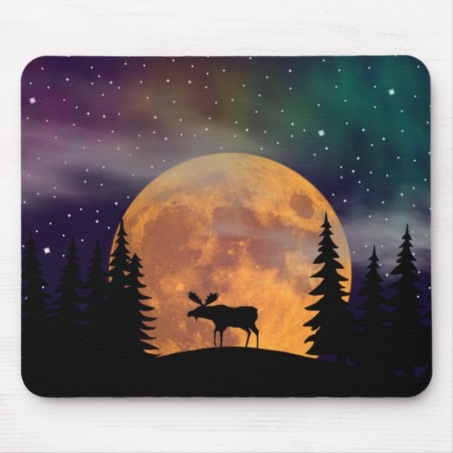 A Moose on the Loose Mouse Pad (Front)