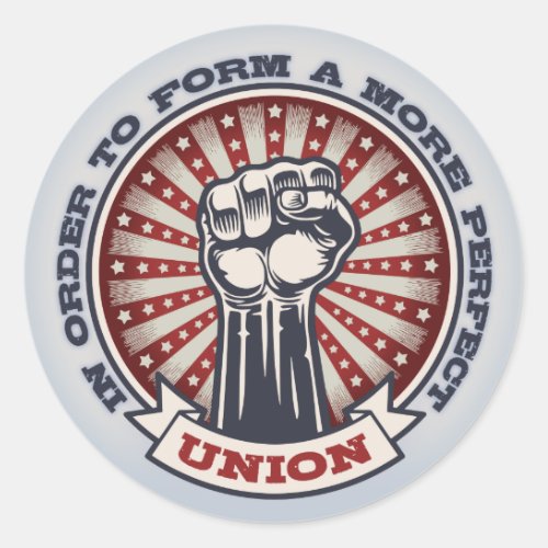 A More Perfect Union Classic Round Sticker