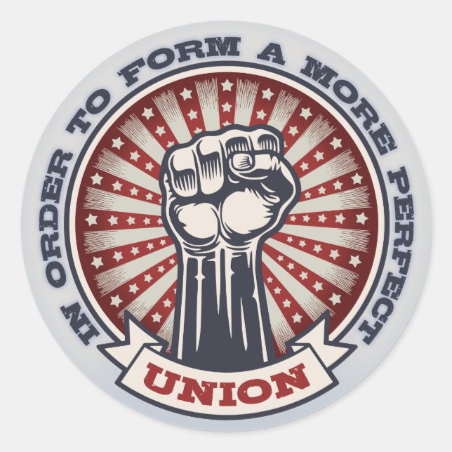 A More Perfect Union Classic Round Sticker (Front)