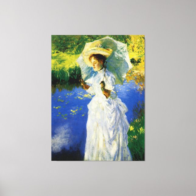 A Morning Walk Canvas Print (Front)