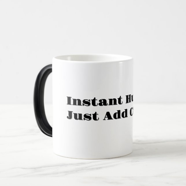 A morphing coffee cup black handle  (Front Left)