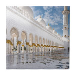 A Mosque in Abu Dhabi Ceramic Tile