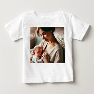 A Mother Cuddling Her Baby Baby T-Shirt
