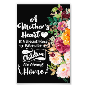 A Mother Is Like A Flower Gift, Mother's Day Gift Photo Print