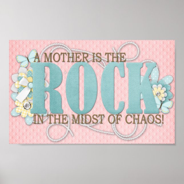 A mother is the rock poster (Front)