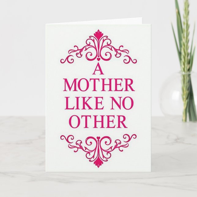 A Mother Like No Other Card (Front)