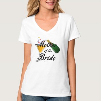 A Mother Of The Bride Champagne Toast T-shirt by weddingparty at Zazzle